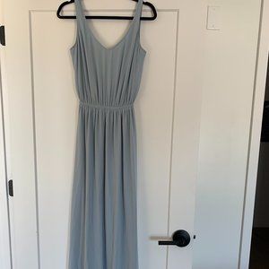 Steel Blue Bridesmaid Dress